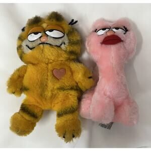 Vintage LOT of 2 1981 Garfield Arlene 1984 Plush Stuffed Animals